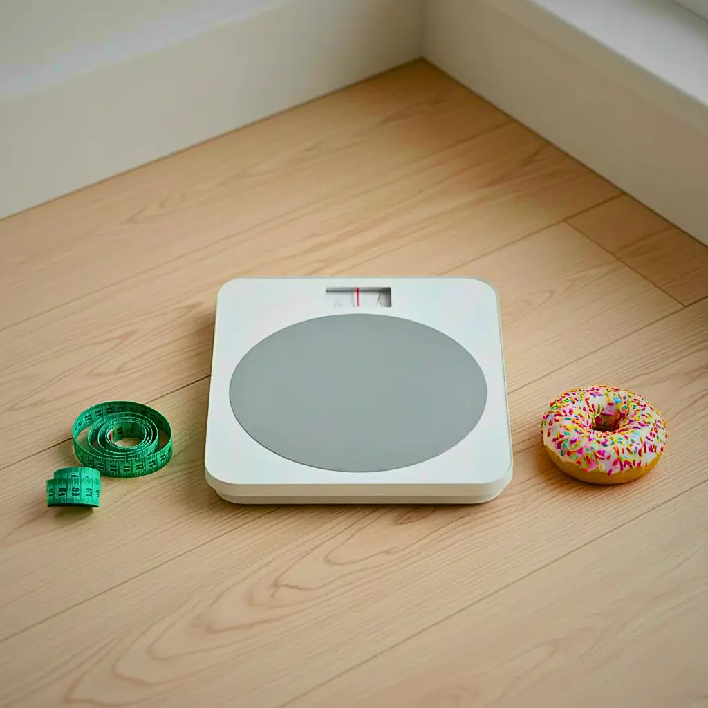 Balança simbolizando obesidade