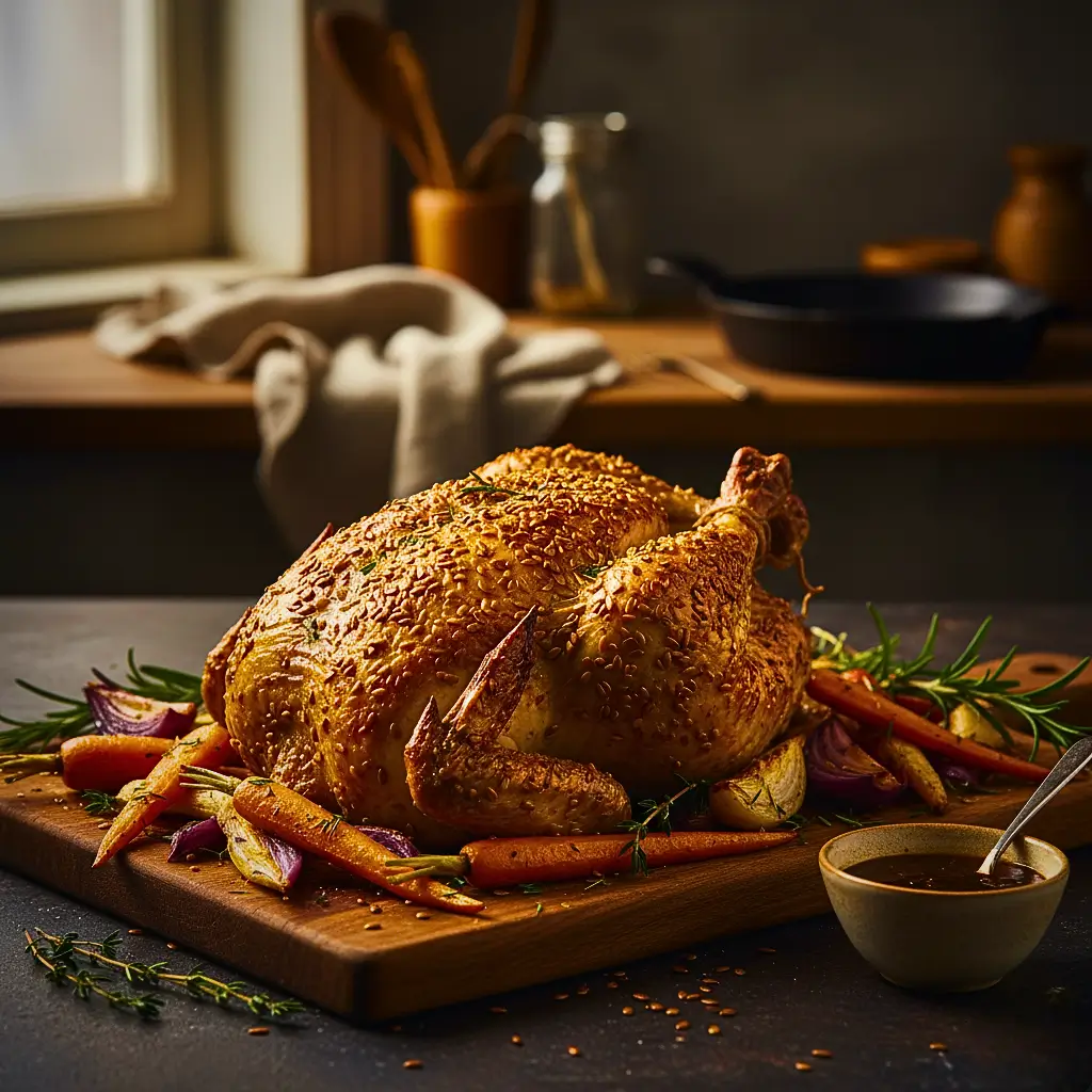 Frango Crocante com Linhaça