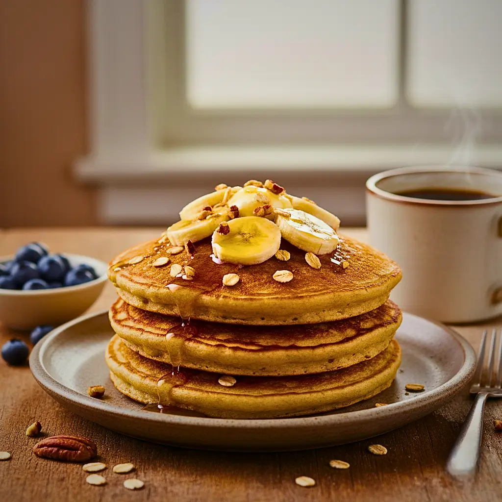 Panquequinha de banana e aveia (sem glúten)